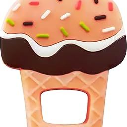 Teether for 6 to 12 Months Baby with Soft Textures for Soothe Gums| Perfect Baby Teethers for 3 to 6 Months BPA Free |Teething Toys for Babies with Easy to Clean with No Choke Design (ICE Cream)-image-76