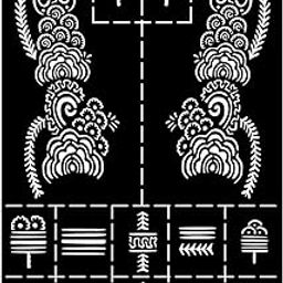 Temporary Tattoowala Mehndi Stencil Design Featuring Full Palm Floral Style with Leafy-image-24