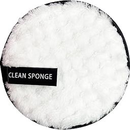MeeTo Reusable Round Makeup Remover Face Pads, Cloths, Washable Microfiber Makeup Eraser, Wipes for Heavy Makeup, Masks, Mascara, Eye Shadow, Foundation for All Skin Types, Medium Size, Pack Of 2-1