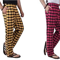 Printed Comfort and Style Combined: Cotton Men's Pajamas Pack of 2, (N715) Multicolour-image-87