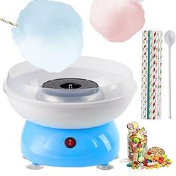 Cotton Candy Machine - 500W Portable with Large Splash-Proof Plate, Efficient Electric Heating Cotton Candy Machine Maker with 10 Marshmallow Sticks & Sugar Scoop for Kids Gift Birthday Party-picture-21