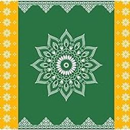 ZEONELY MART Traditional Backdrop Curtain for Rangoli Decoration Backdrop Cloth for Pooja Decoration Size(5x8) Feet, Decoration Backdrop Cloth for Pooja-image-70