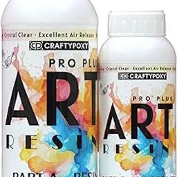 CRAFTYPOXY ALL PUPOSE Crystal Clear UV-Resistant epoxy resin Art Kit| Self-Levelling Epoxy Resin| Ultra Clear| Crystal Clear | Deep Resin Molds| Perfect For DIY and Professional Art (3:1) (300 Grams)-14