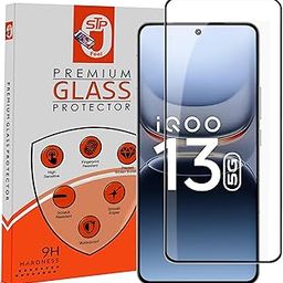 Premium Tempered Glass Screen Protector Compatible For IQOO 13 5G UltraSonic Fingerprint Working (6.82 Inch, Pack of 1) | Edge to Edge Coverage With Easy to installation kit for Smartphone-1