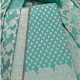 Womens Chanderi Zari Woven Unstitch Dress Material With Zari Woven-picture-17
