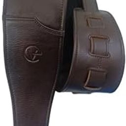 Ve CREATION 4-Inch Wide Leather Guitar Strap for Bass, Electric, Acoustic & Heavy Guitars | Soft Padded & Adjustable (42-56 inches) | (VEG-0052)-image-72