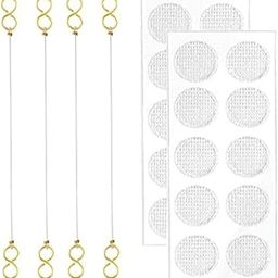 Gold Plated Invisible Transparent Stretchable Flexible and Adjustable Lightweight Elastic Heavy Earrings Support Ear Chains (2 Pair) And Invisible Ear Lobe Support Patches (20 Support Patches)-image-7