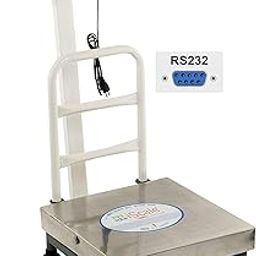 iScale ISP-100S-RS232, 100kg x 10g Accuracy,Electronic Weighing Scale with Front Back Double Display, SS Pan,16x16" with RS232 Serial port for computer connectivity & continues data transmission-image-73