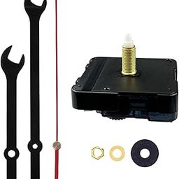 CALANDIS Wall Clock Movement Mechanism High Torque Kit for DIY Replacement Parts 31mm Shaft Black Red | Replacement Parts & Tools | Clocks-12