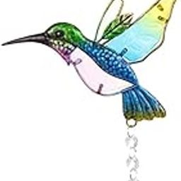 CLUB BOLLYWOOD®Hummingbird Crystal Suncatcher Window Hanging Pendant Green Hummingbird|Home & Garden | Home D?©cor | Suncatchers & Mobiles|1 Piece Crystal Suncatcher Decor-image-15