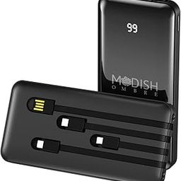 Mobipower 3 in 1|10,000 mAh Power Bank|4.8 Amp Fast Charging Power Bank with in Built 4 in 1 Data Cable|Dual LED Torch|Mobile Stand with Battery Storage Indicator|BIS Certified Power Bank-8