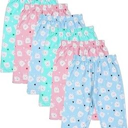 Cotton Solid Pajama for Baby Girl & Baby Boy Bottom Soft Regular Fit |Multicolour Printed (Dhoom, 0) Pack of -6-image-31