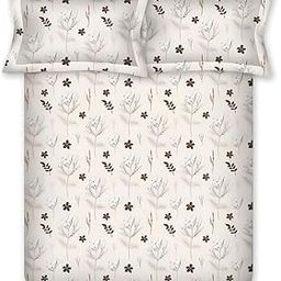 Bombay Dyeing King Size Bedsheet Cotton, 180 TC - Premium Cotton, Experience Premium Vintage Collection, with 2 Pillow Covers - VK01 (Brown)-image-54