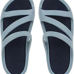 Women's Comfort Slide Sandals, Pink and Black, Multi-Strap Design-image-31