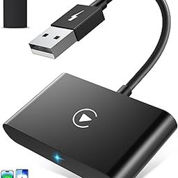 CarPlay Wireless Adapter UK, Android Auto Wireless Adapter UK, 2024 Upgraded 2 in 1 Smart Dongle Convert OEM Wired CarPlay & Android Auto to Wireless, Support 600+ Vehicles from 2017+ (Midnight Black)-29