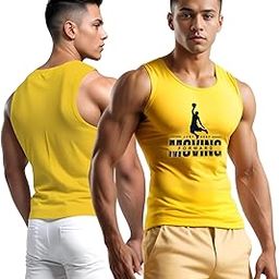 Men's Round Neck Gym Vest | Men Vest Gym | Men Vest | Polyester Printed Vest Pack of 1 | Stylish & Comfortable Vest |Regular Fit Sleeveless Gym Vest for Men (Pack of 1)-image-78