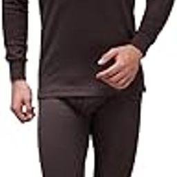 Men's Solid Thermal Set (V-Neck Full Sleeves Top and Lower)-image-12