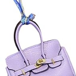 Car Key Case Lipstick Bag Cute for Women Girls Portable Mini Handbag Pendant Violet-18