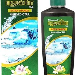 Baidyanath Himsugandhit Tel (200 ml)- Cooling Ayurvedic Hair Oil Enriched with Bhringraj, Brahmi, Amla, and 6 Potent Herbs For Relaxed Sleep and Mind (Pack of 1)-image-2