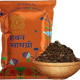 Camveda Hawan Samagri 1KG |100% Pure and Natural | Mixture of Various Dried Herbal Roots and Leaves for Vedic Yagya Pujan. Hawan Worship Pooja Samagri-32