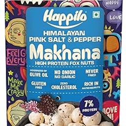 Happilo Premium Super Snack Makhana Himalayan Salt & Pepper 55g, Roasted Foxnut Healthy Snack Low Calorie Gluten Free and Vegan-image-58