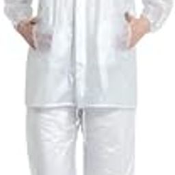 Waterproof Rain Coat for Women with Pants Polyester Waterproof Rain Coat Women Rain Coat, Rain Coat for Men Waterproof, Women's Rainwear (Universal, White)-picture-48
