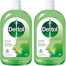 Dettol Liquid Disinfectant for Floor Cleaner, Surface Disinfection, Personal Hygiene, Lime Fresh,1L - Pack of 2-image-61
