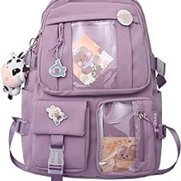 Women Backpack Cute Durable Knapsack Travel Book s for Lady Kids Teenager Purple | Womens & s|1 Student Backpack-image-82