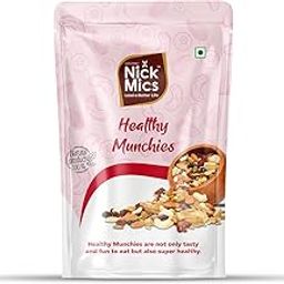 Nickmics Healthy Munchies - 250 gm | Premium Mixed Trail Mix | Almonds,Walnuts,Dried Fruits & Seeds for Healthy Snacking | Healthy Nuts & Seeds Blend | Weight Loss & Energy Boosting Snack-image-60