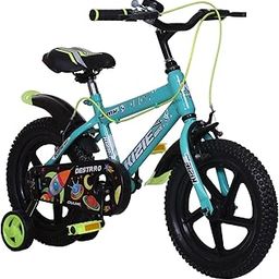 KIZIE BIKE 14 Inches New KBMX Cycle for Kids 2 to 5 Years Bicycle for Kid with Training Wheels a Adustable Seat and Puncture Proof Eva Tyres-17