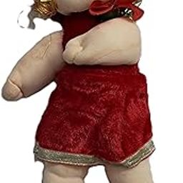 One Stop Plush Baby Doll, 45 cm, Orange Dress with Golden Hair, Soft Toy with Rose for Kids (Red)-image-68