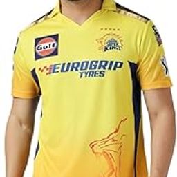 playR Mens IPL 2024 Chennai Super Kings Dhoni Fan Jersey-picture-30