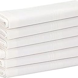 Cotton Premium Collection Handkerchief|Easy Wash Fabric|Plain & Solid Color (Pack of 6) (White)-image-23