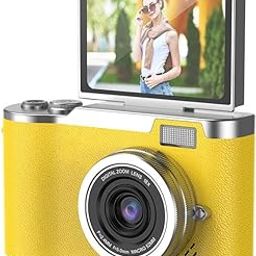 Havilah Kids Camera 2.4 inch HD CCD Portable Retro Travel Kids Camera(Yellow)-image-90