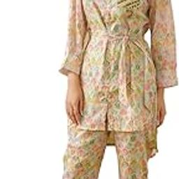 Women's Printed Pure Cotton Co-Ords Set | Colour - Green | Size - | (2339)-picture-18