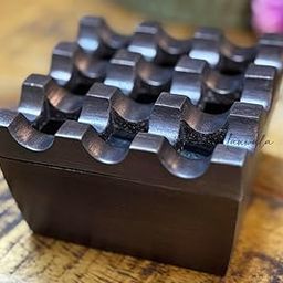 PURI Bartanwala - Aluminium Ashtray, 9 Grids, Windproof Tabletop, Royal Copper Antique Finish-image-41