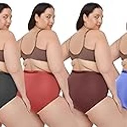 Cotton Big Size| Plus Size Panties High Waist Hipsters|Comfortable Breathable Everyday Multicolor Panties for Womens Pack of 6-picture-23