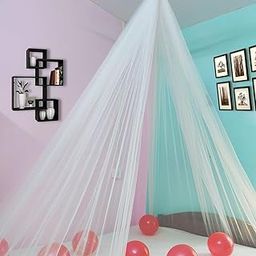 1iAM White Decoration Net - 1pc Transparent, 5x1.5m Large, Reusable, Soft, Nylon Made Backdrop Net for Home, Office, Party Decor | Suitable for Birthdays, Anniversary Event-image-30