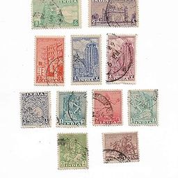 IHC Rare Collection Of 1St Series 1949 Indian Archaelogical Stamps (11 Different Stamps),WHITE-image-7