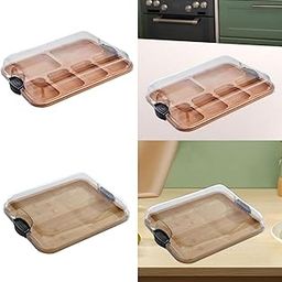 THE STYLE SUTRA Cheese Board Food Serving Tray Multipurpose Bread Board for Fruit Meat Bread Multi Slot-1