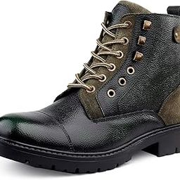 Men's Dragon Splash Proof Full Leather Classic Fashion Boots for Bikers Riders Trekking Trails Backpacking and Hiking | 6 Inches | Ankle Height | All Day wear-image-66