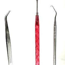 Dental Pmt Set (Mirror With Handle, Tweezer, Probe Double Ended)-Diagnostic Kit-picture-11