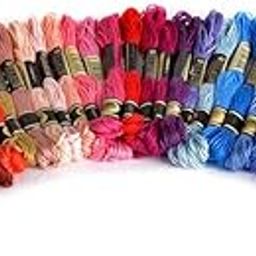 CRAFTS HAVELI Embroidery Thread Set Stranded Cotton Threads Skein for Hand Embroidery &Craft Embroidery Thread 12pc-image-35