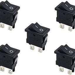 Electronic Spices KCD1-104 6a 250v Ac Black Color 4 Pin Dpdt Small Plastic Rocker Switch Pack of 5pcs-image-78