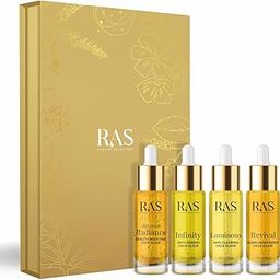 RAS Luxury Oils |Face Elixir Miniatures Serum Set (Pack of 4) | For Skin Brightening, Anti-aging, Skin Clearing Serum, Revival & Rejuvenating-image-5