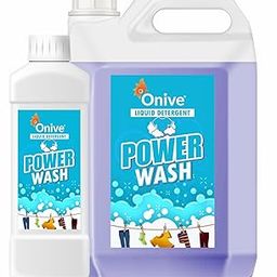 Onive PowerWash Liquid Detergent 5 Litre + 1 Litre for Top Load & Front Load Washing Machine, Enzymatic Action for Tough Stain Removal in Laundry, Detergent Liquid for Machines - Offer Combo Pack-17