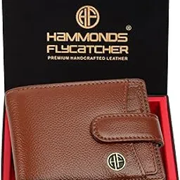 hammonds flycatcher Wallet for Men Leather Original, Mens Wallet, Leather Wallets for Men Stylish, Bi-Fold Wallets for Man, 5 Card Slots, Easy Access Card Slots, Coin Pocket, Mens Gift - Tan-picture-8