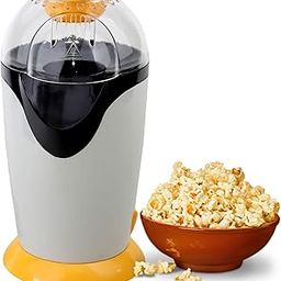 Drumstone (𝗦𝗽𝗲𝗰𝗶𝗮𝗹 𝟭𝟬 𝗬𝗲𝗮𝗿𝘀 𝗪𝗮𝗿𝗿𝗮𝗻𝘁𝘆) Hot Air Popcorn Maker – Multipurpose Snack Machine, Oil-Free Snacks, 3-5 Min Prep, Fryums & More, Includes Measuring Cup-image-6
