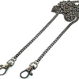 108cm Aluminum Metal Chain DIY Replacement Shoulder Bag Strap Chain Strap for Handbag Handles Accessories for Bags (Black)-image-84