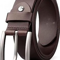 CREATURE Formal/Casual Brown Color Genuine Leather Belts For Men (Length- 46 inches||40MM||BR-01-BRN) (BROWN)-image-124